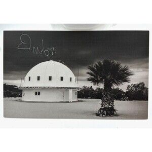 Signed Moby Photograph, Integratron 2014 Dome, Foamcore Mounted 10"x6"
